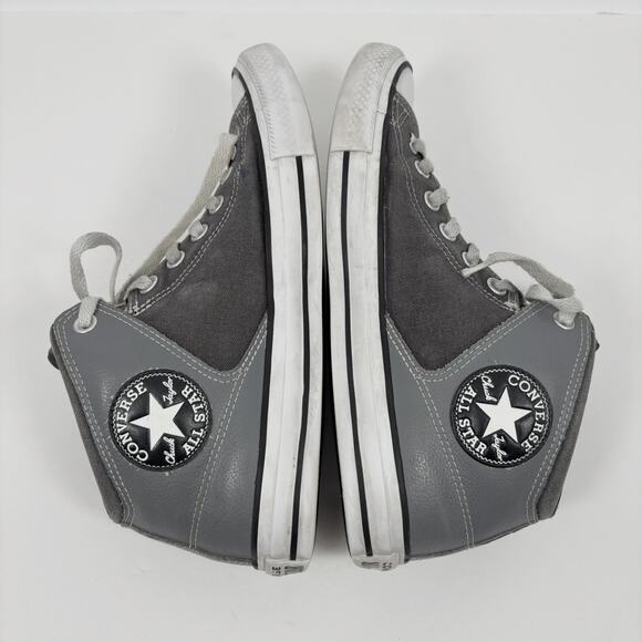 Converse All Star Chuck Taylor High Top Sneakers Shoes Mens 9 Gray Street - Picture 5 of 13